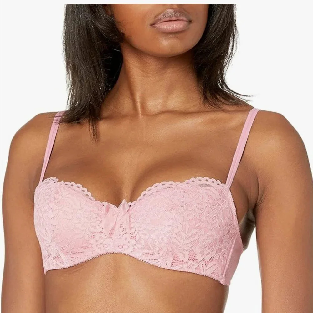 NWT B.TEMPT’D by Wacoal Women's Ciao Bella Balconette Bra, Sea Pink